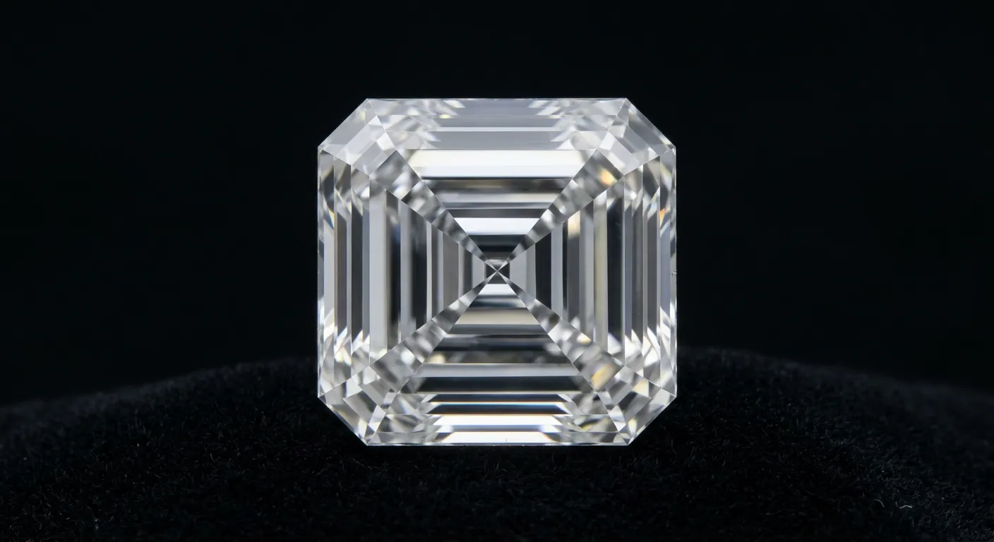 Asscher cut lab-grown diamond graded for cut, colour, clarity and carat weight on the same 4Cs scale as a natural diamond, a lab-grown diamond education guide by Lily Dia Jewellery