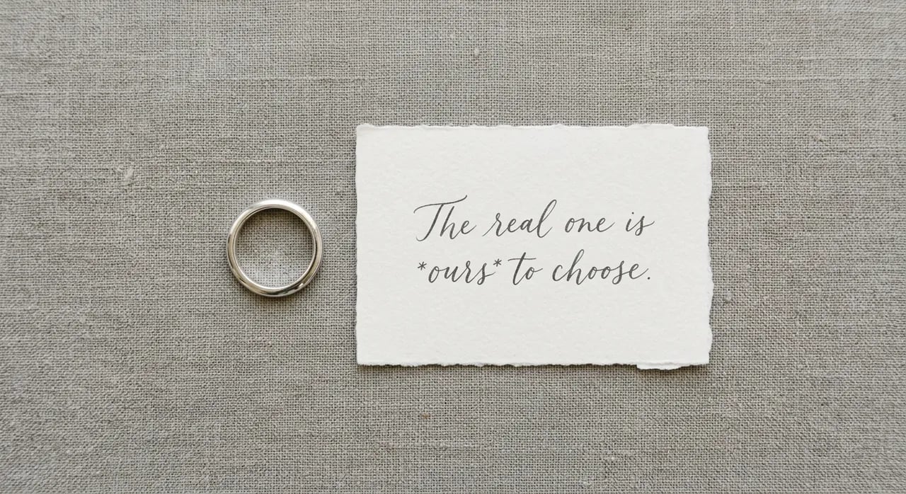 Placeholder proposal ring and note for choosing the real engagement ring together by Lily Dia Jewellery