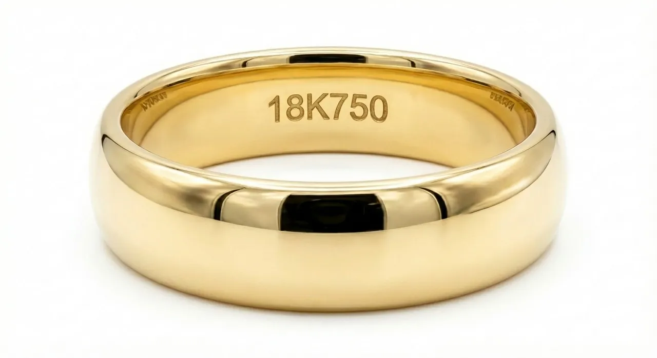 750 and 18K gold hallmarks on jewellery by Lily Dia Jewellery
