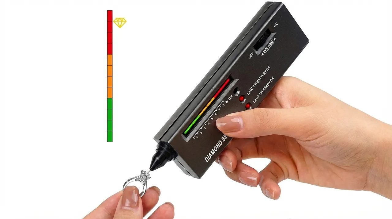 Dual thermal electrical diamond tester pen by Lily Dia Jewellery